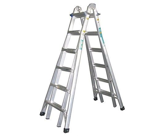 סולם טלסקופי 4X7 גובה 7.5 מטר תקני, 28 שלבים KR-28X Krauss
