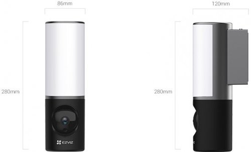 מצלמת אבטחה חיצונית עם נורת קיר חכמה EZVIZ LC3 2K