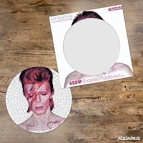 פאזל 450 עגול בעטיפת תקליט - דיויד בואי ALADDIN SANE