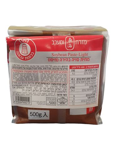 מחית מיסו בהירה 500 גרם - מזרח ומערב