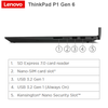 מחשב נייד Lenovo ThinkPad P1 Gen6 16"-OLED-Touch-WUQXGA-i7-64GB-2TB-RTX4000