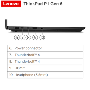 מחשב נייד Lenovo ThinkPad P1 Gen6 16"-OLED-Touch-WUQXGA-i7-64GB-2TB-RTX4000
