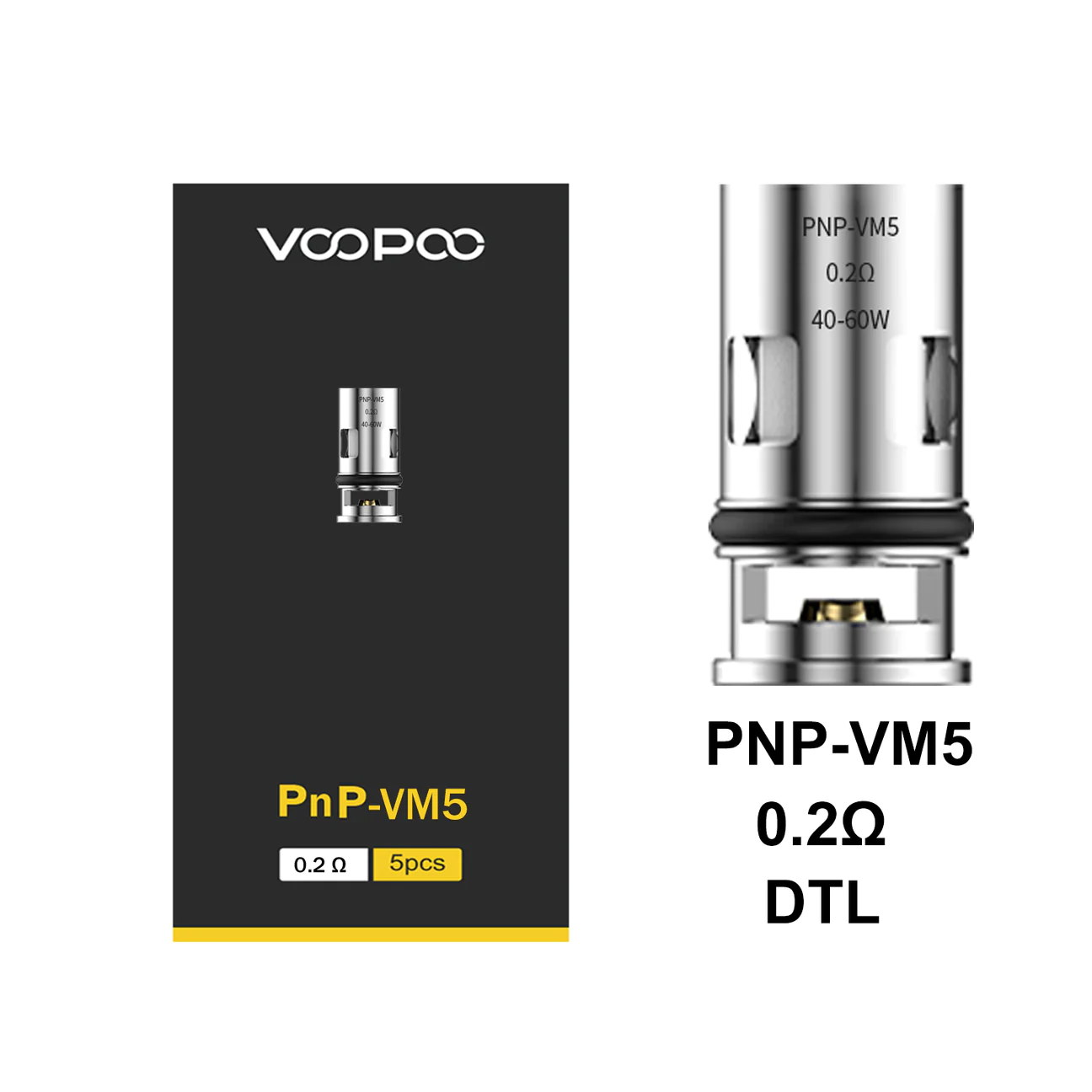 voopoo PNP VM5 COILS 0.2 (5PCS)