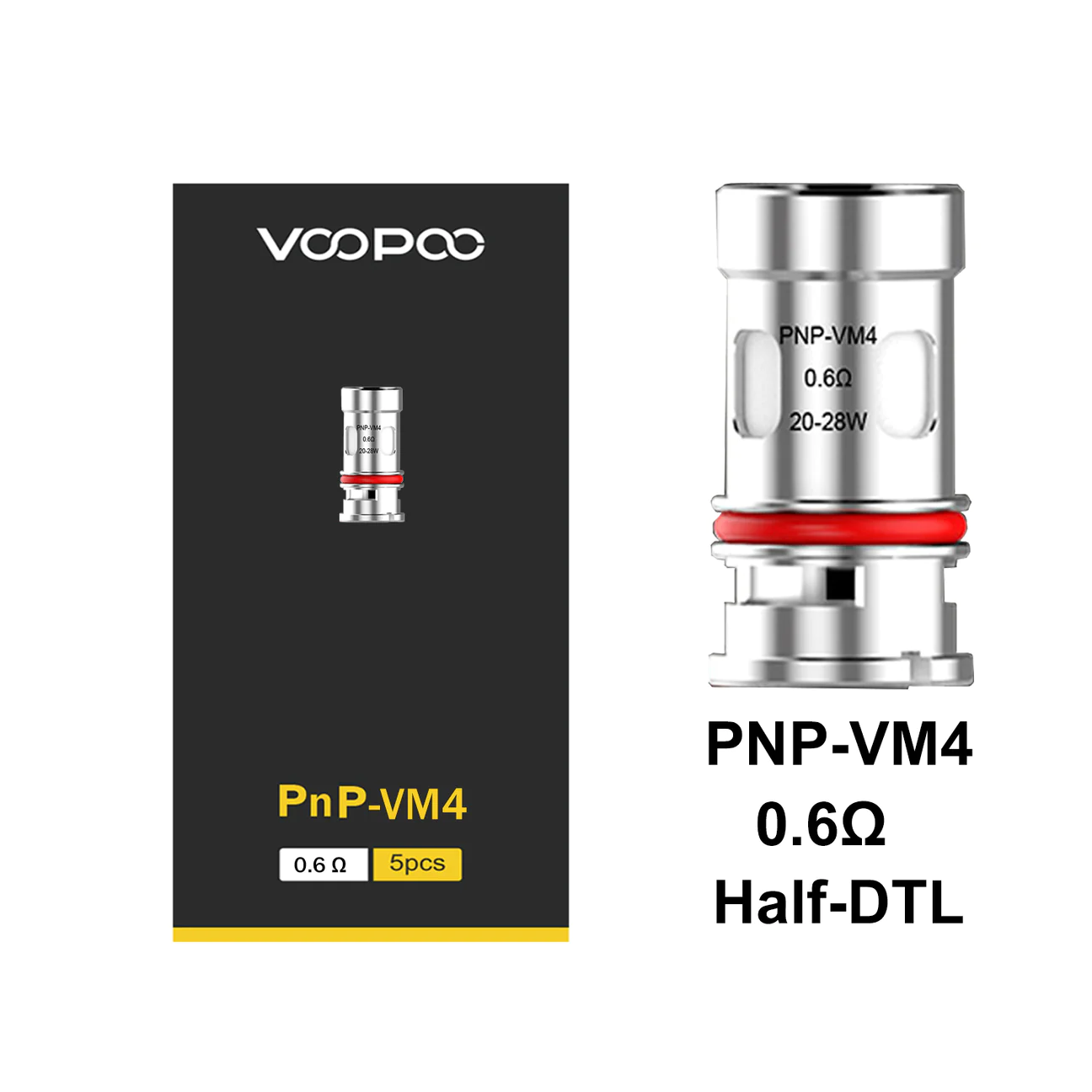 voopoo PNP VM4 COILS 0.6 (5PCS)