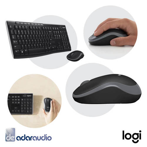 סט מקלדת ועכבר אלחוטית LOGITECH MK270 