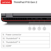 מחשב נייד Lenovo ThinkPad P16 Gen2 16"-2K-i7-32GB-1TB-RTX2000
