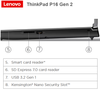 מחשב נייד Lenovo ThinkPad P16 Gen2 16"-FHD-i7-32GB-1TB-RTX2000