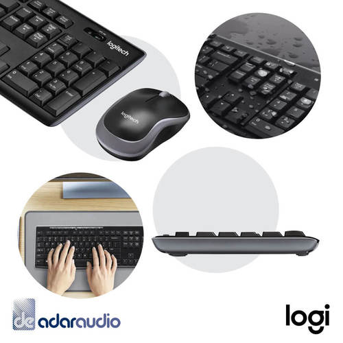 סט מקלדת ועכבר אלחוטית LOGITECH MK270 