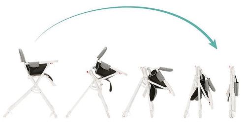 כסא אוכל פרסקו Fresco אינפנטי צבע שחור