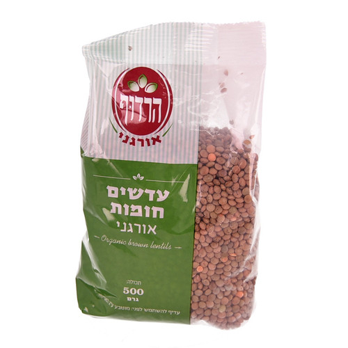 עדשים חומות אורגני, 500 גרם