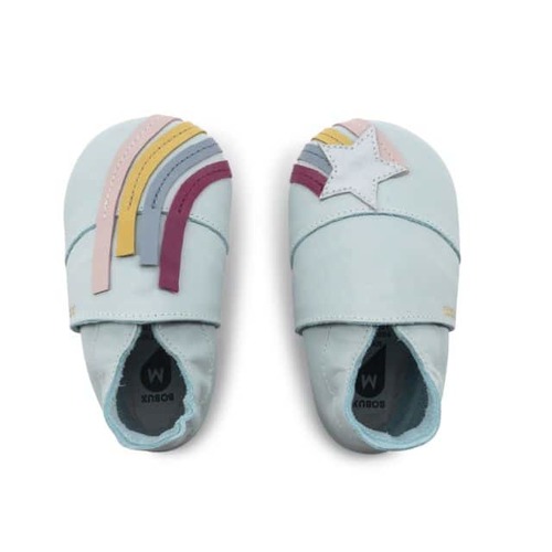 Bobux Soft Sole - Rainbow seafoam