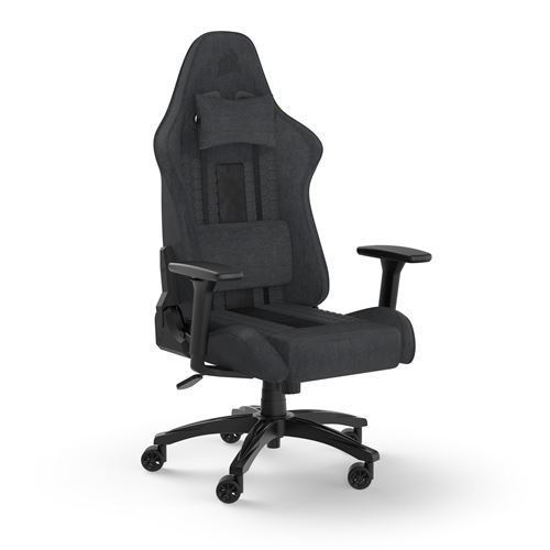 כיסא גיימינג בד אפור שחור CORSAIR TC100