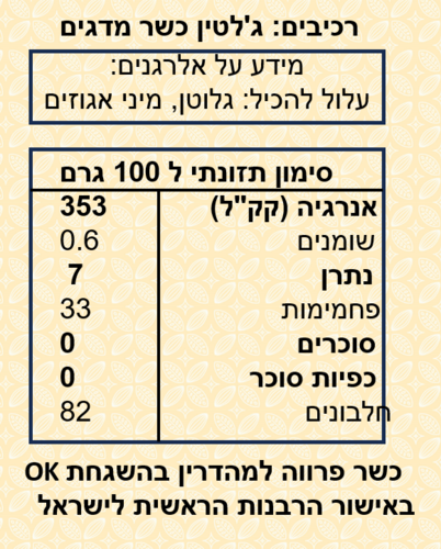 אבקת ג'לטין דגים 250 גרם (220-240 BLOOM)