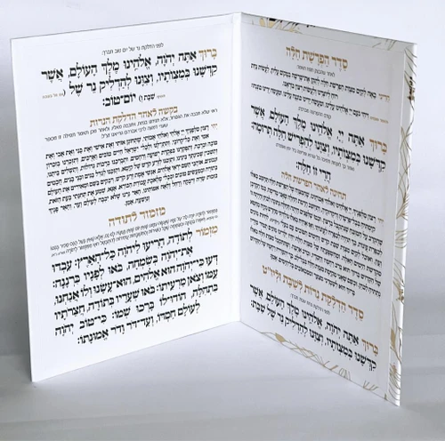 סדר הפרשת חלה והדלקת נרות