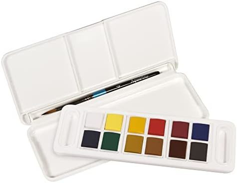 12 צבעי מים - ערכת טיולים  DALER ROWNEY AQUAFINE TRAVEL SET