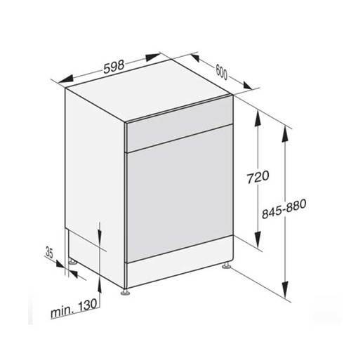 מדיח כלים רחב 13 מע' Miele G5110-W לבן מילה