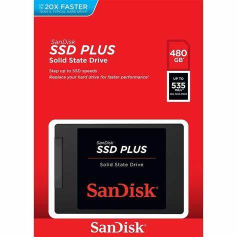 דיסק PLUS 480GB 480 2.5 SSD SANDISK