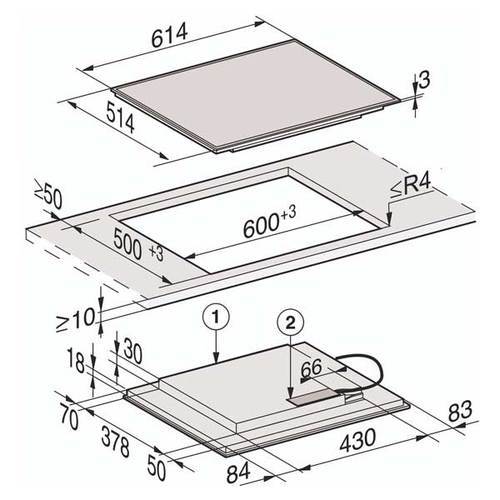 כיריים אינדוקציה Miele KM7262FR מילה