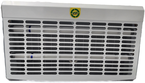 חרקן מקצועי הוריקן פרופשיונל K0603-00 עם נורות UV 15W פיליפס מוגנות שבר, מערכת לוח דבק וקפסולת פתיון בלעדית לכיסוי אפקטיבי של 60 מ
