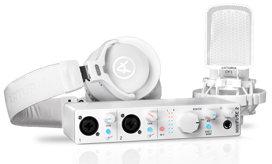 חבילת אולפן - Arturia Minifuse Recording Pack - לבן