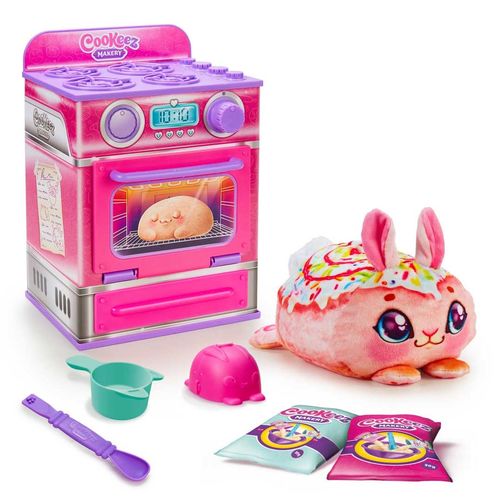 קוקיז Cookeez Makery: תנור לאפיית בובת פרווה אינטראקטיבית - ורוד מוס