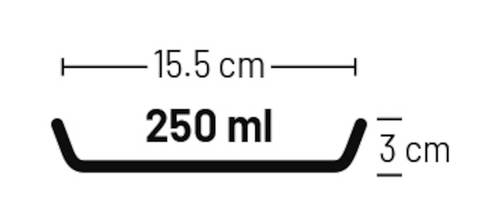 קערת אוכל/מים קרמית לחתולים 250 מ