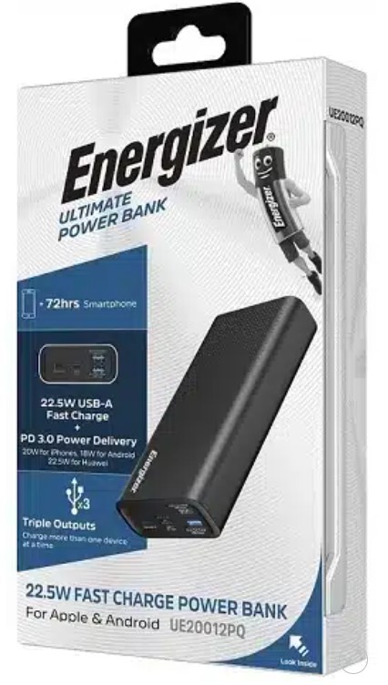 מטען נייד (power bank) 22.5W של אנרג