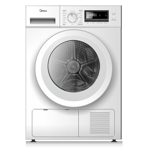 מייבש כביסה קונדנסור 8 קג Midea דגם MDG80C05