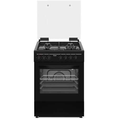 תנור משולב כיריים גז 4 להבות Luxor דגם LX-6060E-BL שחור