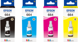 סט בקבוקי דיו מקורי T6644 / T6643 / T6642 / T6641 EPSON