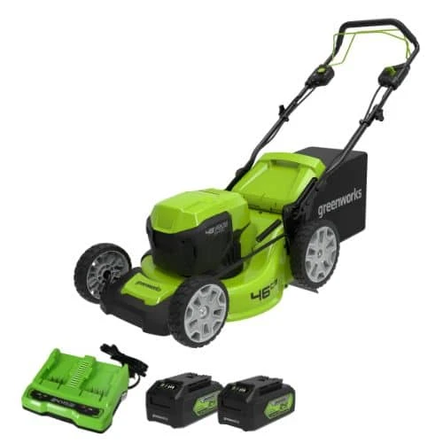 מכסחת דשא נטענת 48V(2X24V) נסיעה עצמית רוחב כיסוח 46 ס