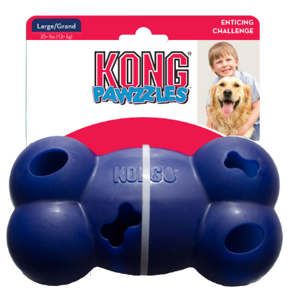 KONG Pawzzles - צעצוע עצם למילוי חטיפים לכלבים LARGE