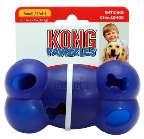 KONG Pawzzles - צעצוע עצם למילוי חטיפים לכלבים SMALL