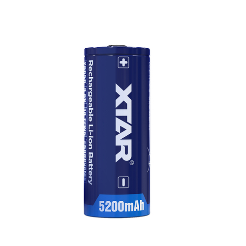 סוללה נטענת לפנס XTAR 26650 5200mAh