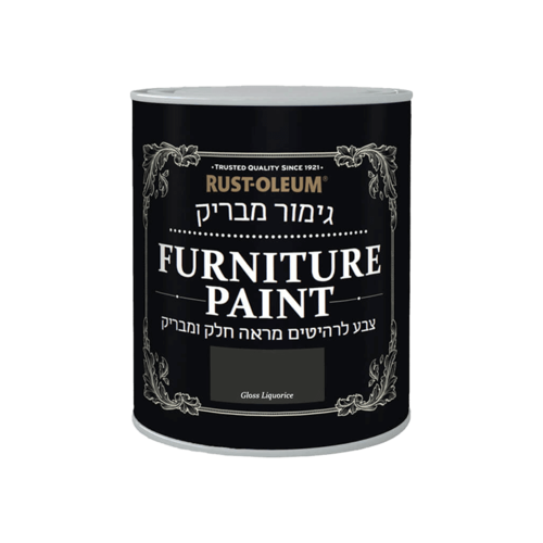 צבע לרהיטים בגימור מבריק liquorice