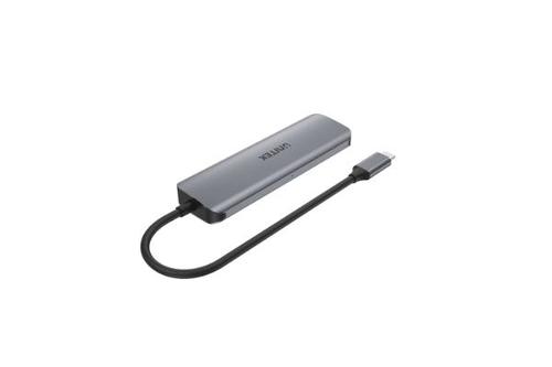 מפצל P5+ 6-in-1 USB-C Hub with 100W Power Delivery and Dual Card Reader