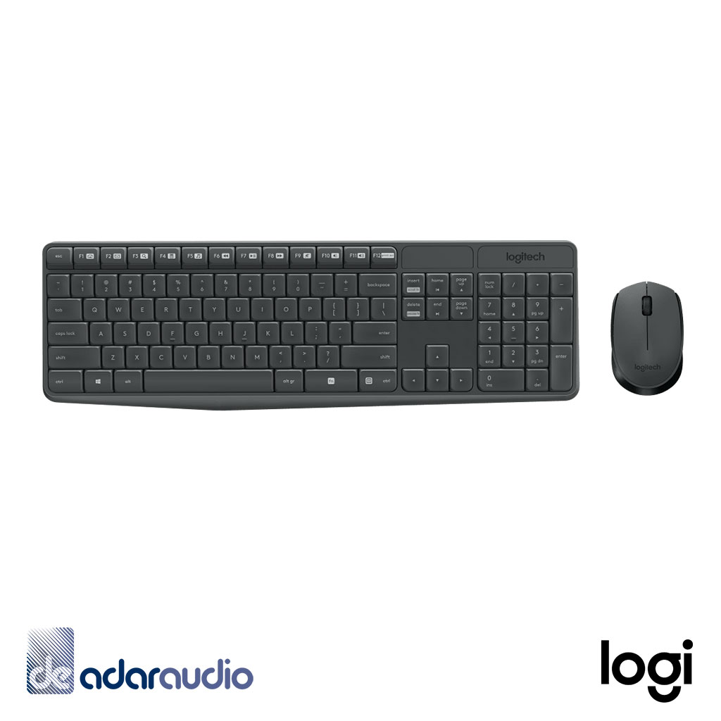 סט מקלדת ועכבר אלחוטית LOGITECH MK235