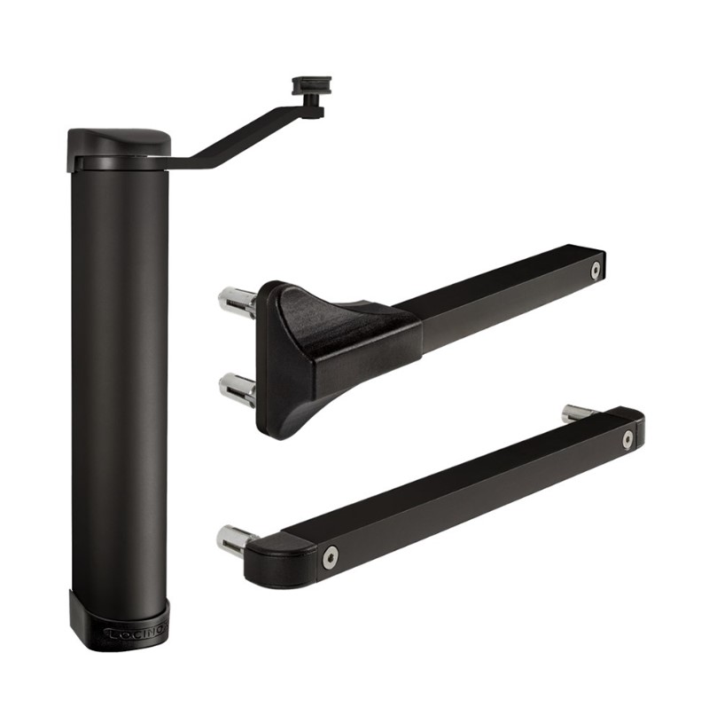 מחזיר שער LOCINOX LION עד רוחב 1100 ממ 75 קג שחור
