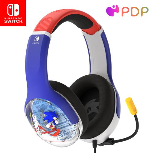 אוזניות גיימינג REALMz Wired Switch Headset: Sonic Go Fast
