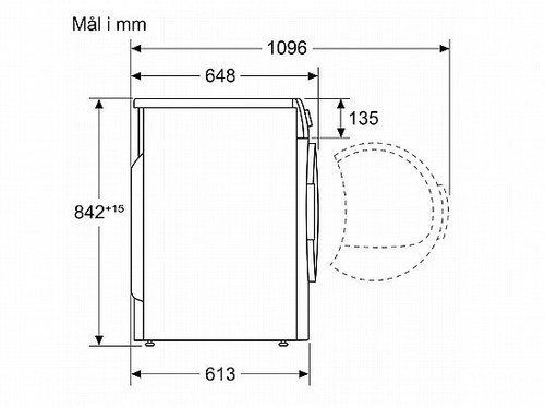 מייבש כביסה Bosch WQG242ABSN ‏9 ‏קג בוש 