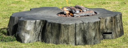 מחמם שולחני FIRE PIT דמוי גזע עץ דגם TM170623