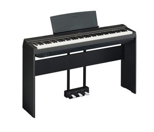 פסנתר חשמלי ימהה Yamaha P-125 כולל סטנד עץ וסט פדלים מקוריים - צבע שחור