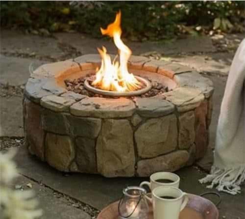 שולחן אש דמוי מסלעה FIRE PIT  דגם TM19023 