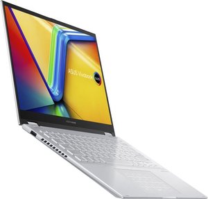 ASUS Vivobook S 14 Flip OLED i7-13700H 16GB DDR4 1TB M.2 SSD 14" 2.8K TOUCHSCREEN Silver TP3402VA אסוס