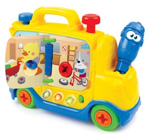 משאית בניה אינטראקטיבית מנגנת ומאירה - הבנאי הצעיר