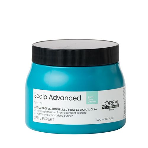 שמפו + מסכה SCALP ADVANCED SERIE EXPERT לניקוי עמוק לוריאל 500 מ