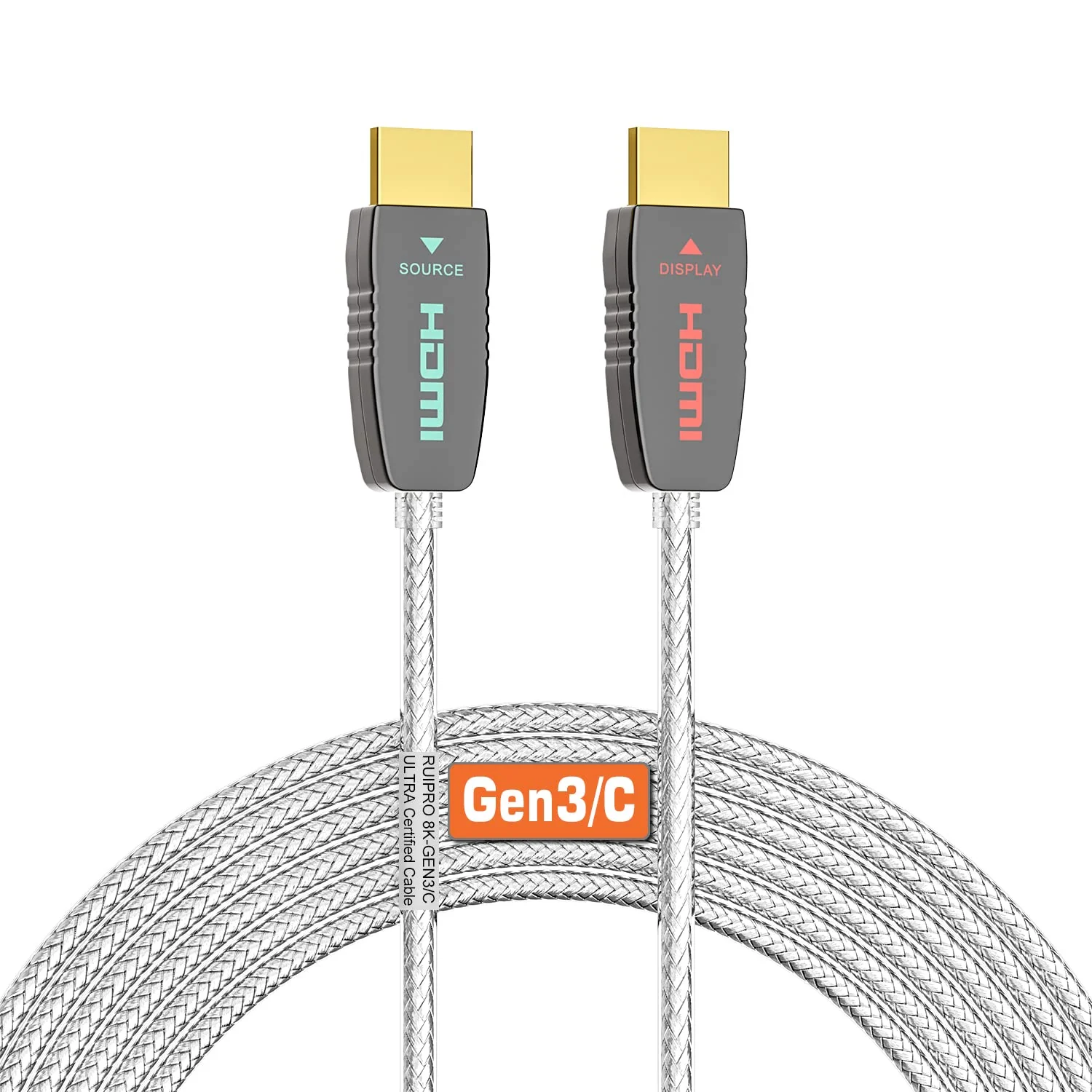 RUIPRO 8K Fiber Optic HDMI Cable - 10 Meter