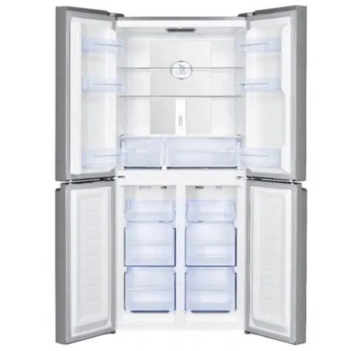 מקרר מקפיא תחתון 4 דלתות 472 ליטר HAIER דגם HRF4494FB זכוכית שחורה