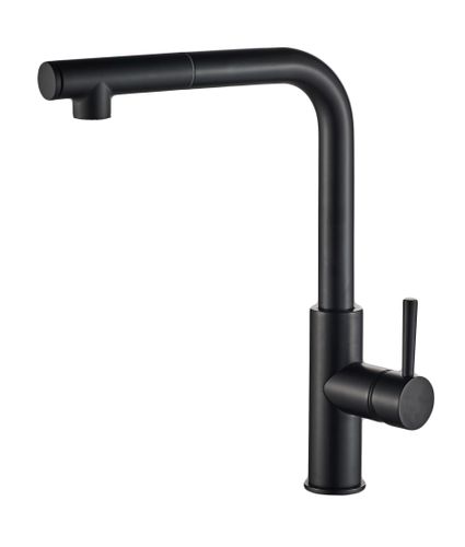 ברז מטבח נשלף CLOD שחור AQUILA PREMIUM