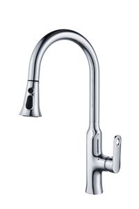 ברז מטבח נשלף PIER כרום ניקל AQUILA PREMIUM